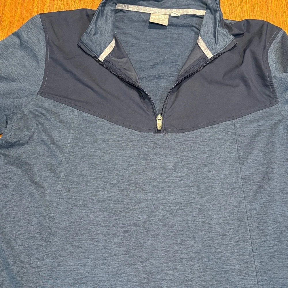 Puma Blue Golf Pullover - Picture 1 of 5